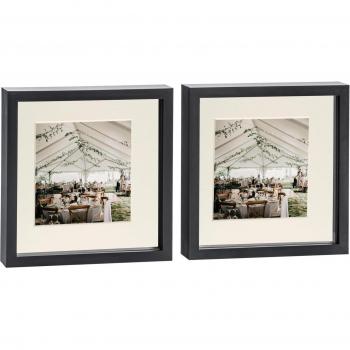 Black/Ivory 3D Box Frame