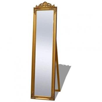 Sonata Free-Standing Mirror Baroque Style 160x40 cm Gold