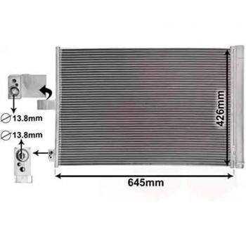 Condensador de aire acondicionado para vehículos VAN WEZEL 30015702