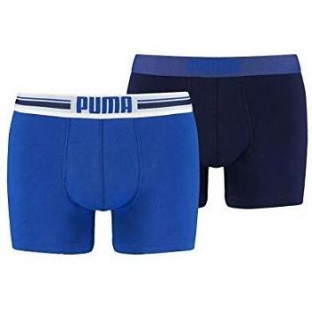 Puma Slip Uomo in Cotone Placed Logo, Doppia Confezione, M