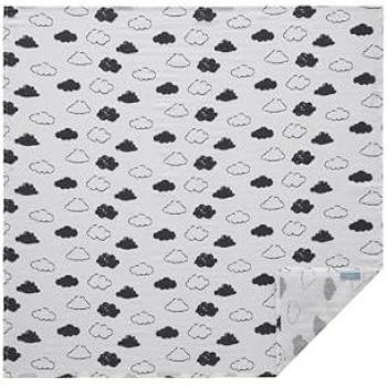 Musselin Tagesdecke 75x75 Baumwolle Hibboux Cloud