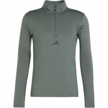 Adidas Legend Ivy/Black Half Zip Sweatshirt for Men 2XL