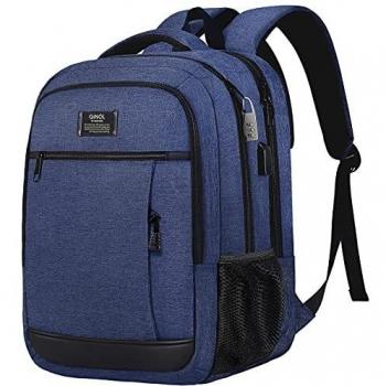 QINOL Anti‑Diebstahl Laptop-Tasche für 15,6 Zoll – wasserdicht, Business‑Rucksack mit USB‑Port