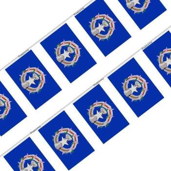 Northern Marianas Island Flag Ribbon Pack – 20 Pieces, 14 × 21 cm, Outdoor‑Grade Polyester