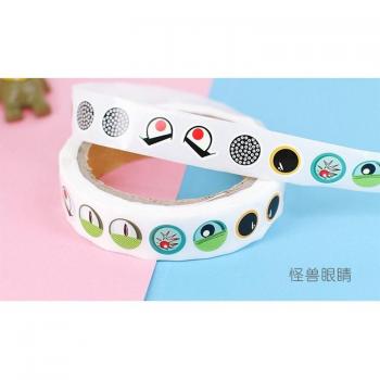 Set de stickers facial en papier – rouleau 1000 pièces