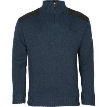 Pinewood Hurricane Strickpullover für Herren D.Navy Melange