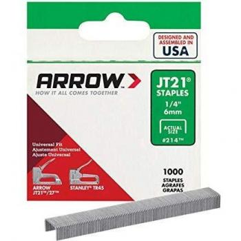 Arrow Staples for JT21 / T27 Staple Guns 6mm Pack of 1000