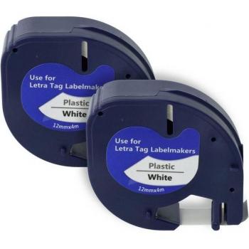 Lot de 2 rubans Dymo LetraTag