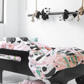 Set de lit Panda nordique Fijalo 140x200 cm (2 pièces)