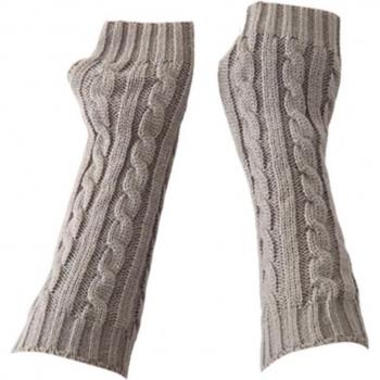 Guantes gruesos para mujer, manoplas con diseño de giro, color sólido, ideales para el invierno y el otoño, para uso en bicicleta