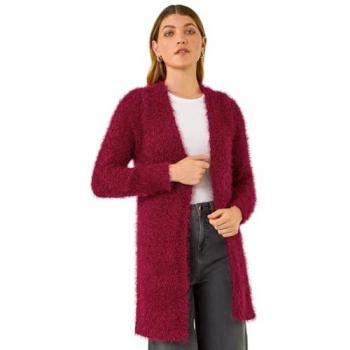 Roman Textured Longline Knitted Pullover