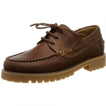 Camel active Portland, mocassins pour hommes en cuir marron clair (châtaigne 1), taille 40,5 EU