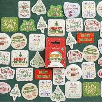 Christmas Crafting Album Stickers