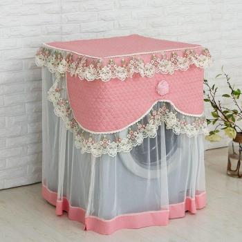 Dust Proof Floral Lace Washing Machine Cover 60x60x85cm