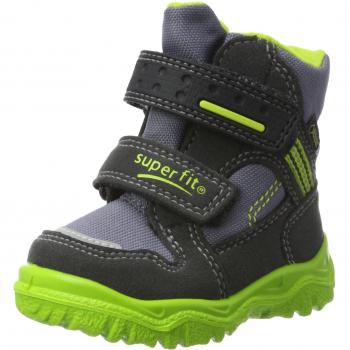 Superfit Jungen HUSKY1 Schneestiefel, Charcoal Multi, 22 EU