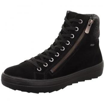 Legero Winterboots MIRA mit gepolstertem Schaftrand für Damen, schwarz