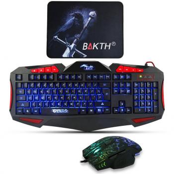 BAKTH LED Backlit Gaming Keyboard and Mouse Combo