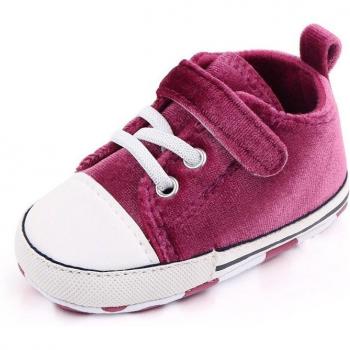 Baby First Walkers White Trainers with Black Leopard Print