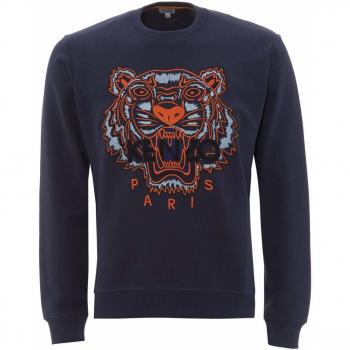 Kenzo Men’s Tiger Head XL Hoodie – Navy Ink