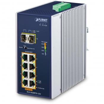 PLANET IP30 Ind 8-P 10/100/1000T Non-géré Ethernet Gigabit PoE