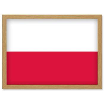 Polish Pride Flag Poster – A4 Framed Wall Print