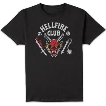 Classic Hellfire Club Tee – Stranger Things, Black, Size M