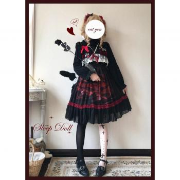 Vestido victoriano lolita de cintura alta