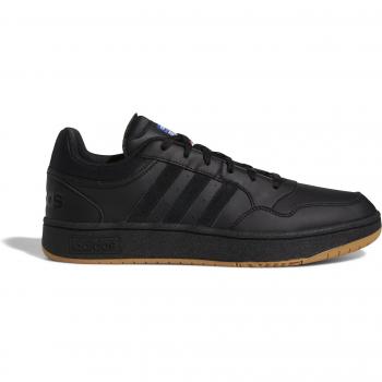 Adidas Hoops 3.0 Low Vintage in Nero Opaco, Taglia 46