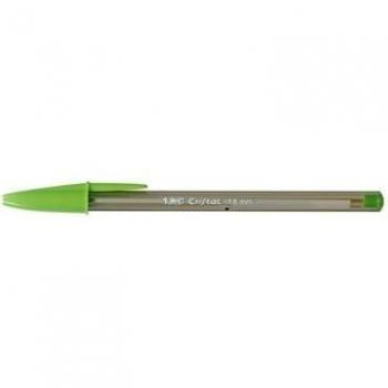 Bolígrafo Bic Cristal Fun verde lima punta 1,6 mm