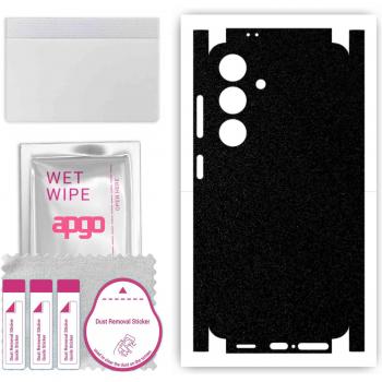 Skin in vinile apgo per retro e lati compatibile con Samsung Galaxy S24, resistente ai graffi, facile da montare