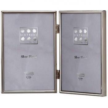 Cambridge Sixtrees 3.5x5 Narrow Rim Double Picture Frame