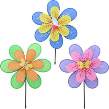 DIY Garden Flower Windmill