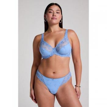 Tanga con Cinta de Pantalón Corto Azul Diva