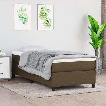 Culla di Materasso Sottoforma Marrone Scuro 100x200 cm – Tessuto
