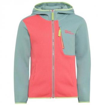 Jack Wolfskin Kinder Softshelljacke, ACTAMIC GRID MIDLAYER K, orange