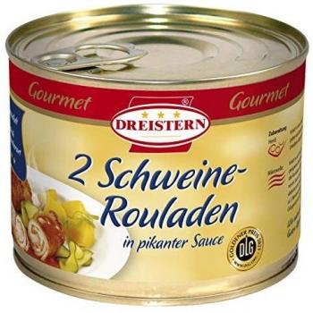 DREISTERN Gourmet Rinderrouladen in Rotweinsauce, 500 Gramm