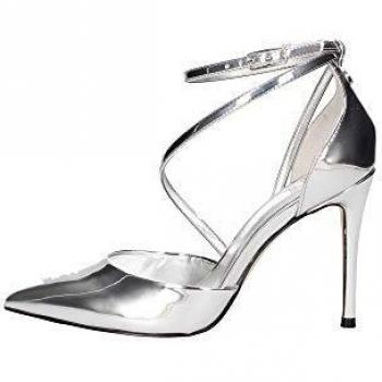 Guess FL5BRTLEL08 Vestito Donna Argento 40