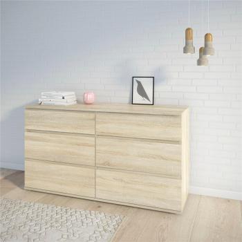 Kommode Nova von INOSIGN, 8 Schubladen, grifflos, braun