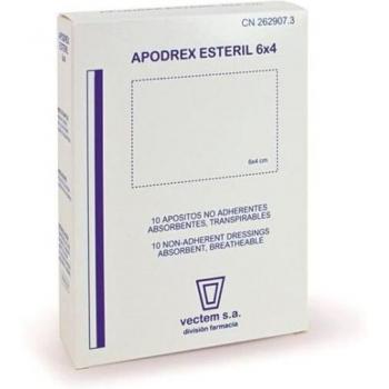 Vectem Apoderex 6x4cm Sterile Wound Dressing 6 Units