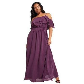 Courbe de Nuit – Veste longue en violet