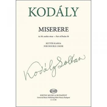 Partitions classique EMB (Editio Musica Budapest) KODALY