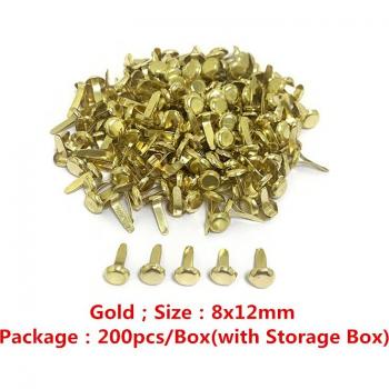 200pcs Decorative Metal Brads for Home Decor