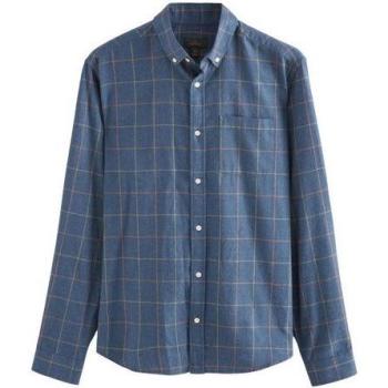 Camicia Navy–Giallo–Arancione Next