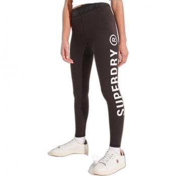 Leggings Donna Superdry 7/8 Neri