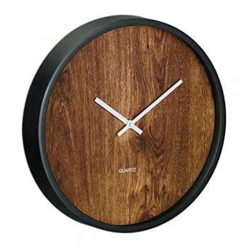 Orologio da Cucina Rustico, Analogico, Ø 29,5 cm, Marrone Nero