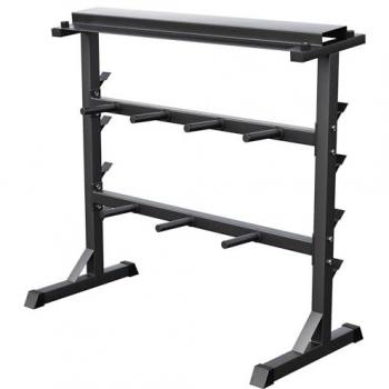 Système de rangement pour haltères et disques noir 30/31 mm