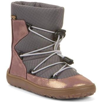 Bottes Pieds Nus Enfants Barefoot Tissu Track Wool Froddo Gris