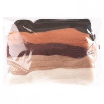 Assorted Brown Trimits Natural Felt