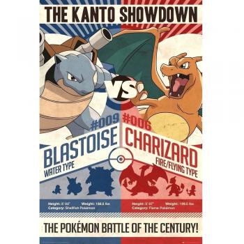 Pokémon Rode vs Blauwe Kunstwerk