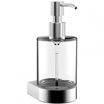 Emco Flow Wand-Seifenspender aus Kristallglas und Chrom, 272100100